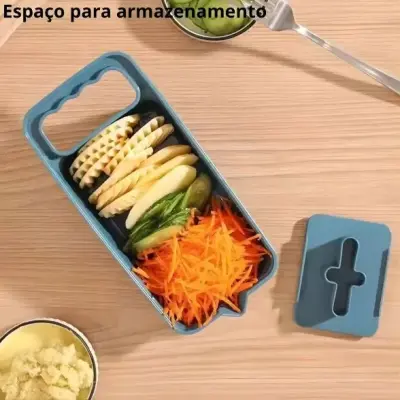 Ralador Cortador Fatiador de Legumes e Frutas 5 em 1