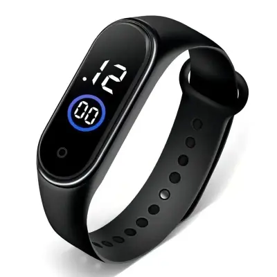 Relógio Esportivo Unissex LED Digital Prova D’Água Preto