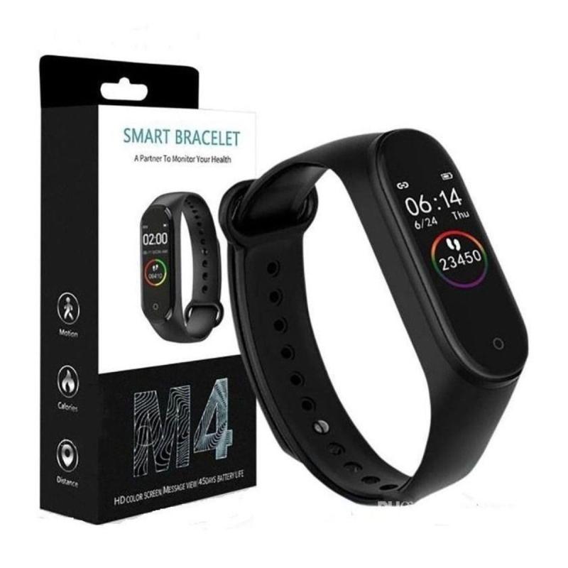 Relógio Inteligente Smartband M4 Mede Pressão Arterial Batimentos e Passos