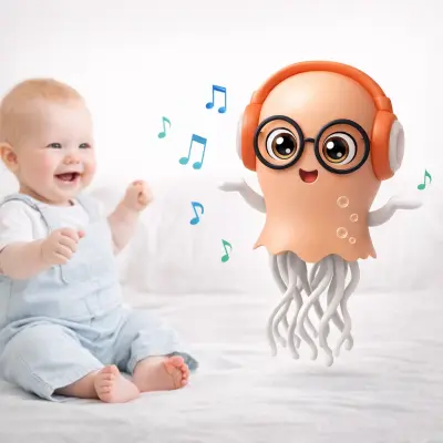 Brinquedo Interativo Polvo Dançante com LED e Música