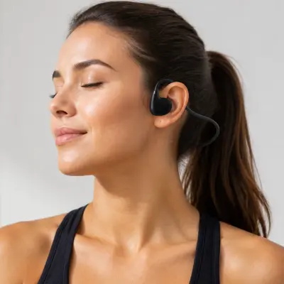 Fone de Ouvido Bluetooth de Condução Óssea