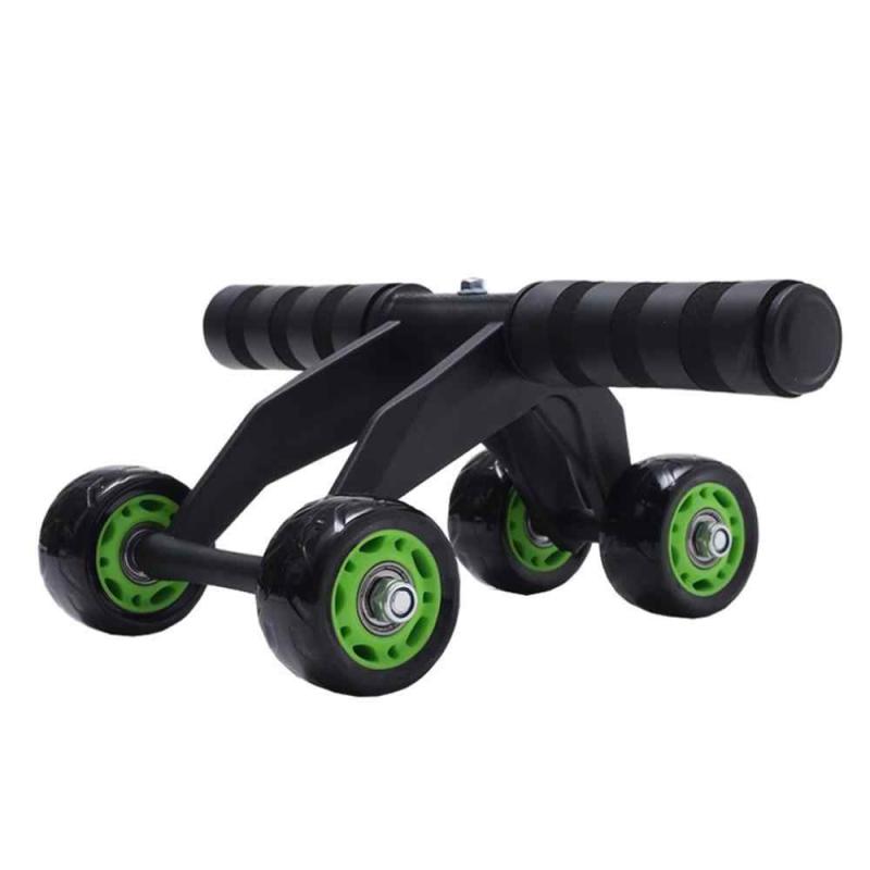 Roda Rolinho Exercício Abdominal Lombar Estabilizador 4 Rodinhas Wheel