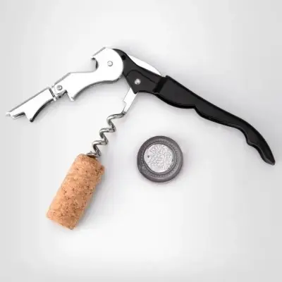 Saca-Rolhas Inox Multifuncional com Serrinha e Abridor de Garrafas