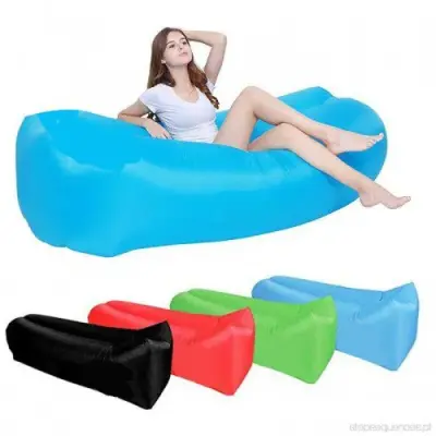 Saco de Dormir Inflável Preguiçoso – Puff – Sofá – Camping