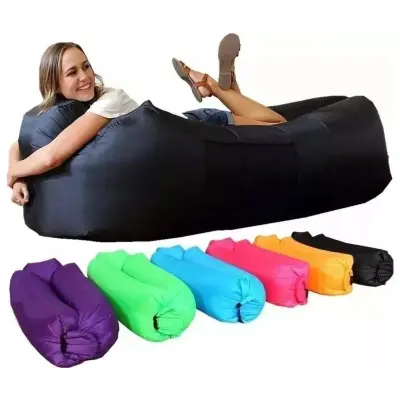 Saco de Dormir Inflável Preguiçoso – Puff – Sofá – Camping