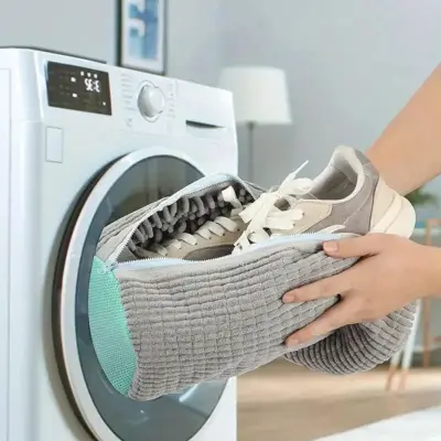 Saco De Lavagem Para Sapatos E Tênis Máquina De Lavar