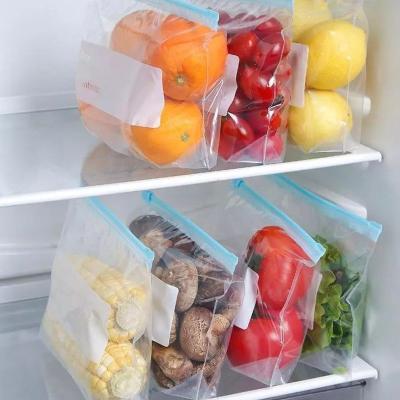 Saco Para Alimentos Reutilizável Com Fecho Zip – 10 Peças
