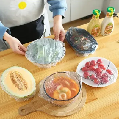 Saco Plástico Capa Protetora Descartável Para Alimentos – Pacote Com 100 Unidades