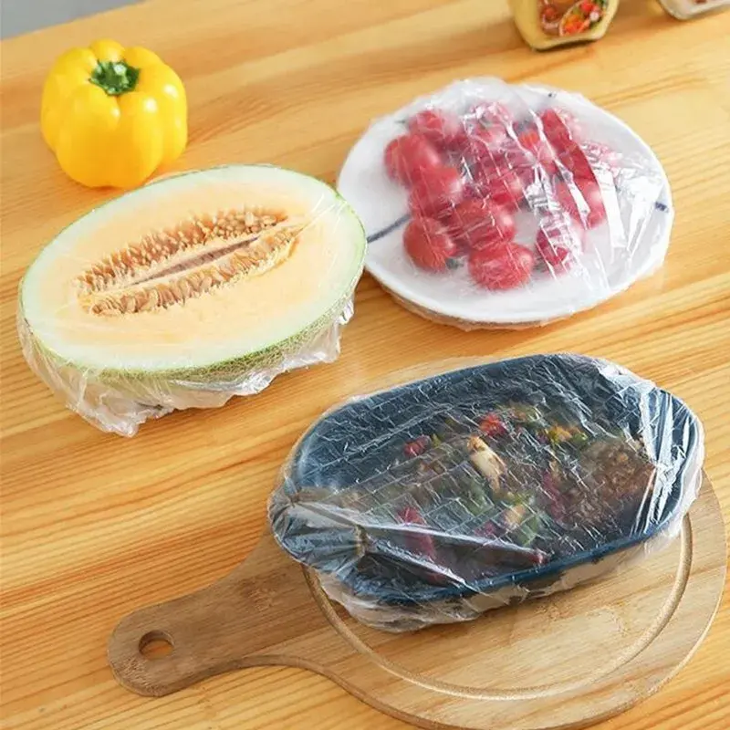 Saco Plástico Capa Protetora Descartável Para Alimentos – Pacote Com 100 Unidades