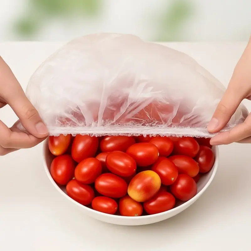 Saco Plástico Capa Protetora Descartável Para Alimentos – Pacote Com 100 Unidades