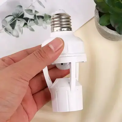Sensor De Presença Lâmpada Com Fotocélula Soquete E27