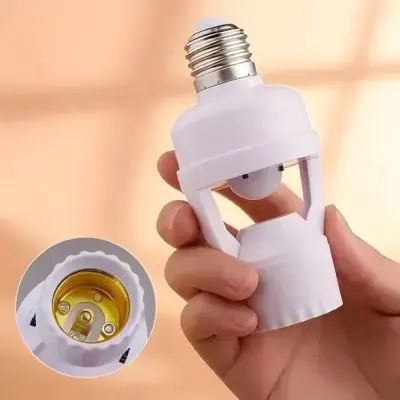 Sensor De Presença Lâmpada Com Fotocélula Soquete E27