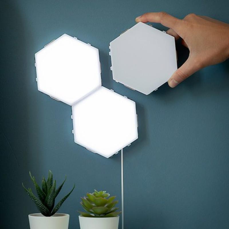Lâmpadas Luz Led Hexagonal Colmeia de Parede com Controle Remoto