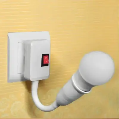 Soquete Flexível E27 com Interruptor para Lâmpada