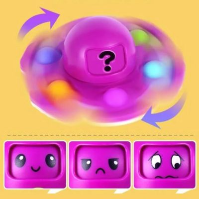 Spinner Pop-it Fidget Toy Polvo Humor Autismo Anti-stress