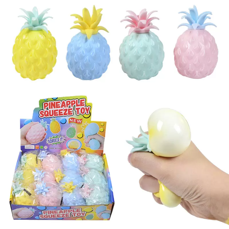Squishy Abacaxi Fidget Toys de Apertar Antiestresse