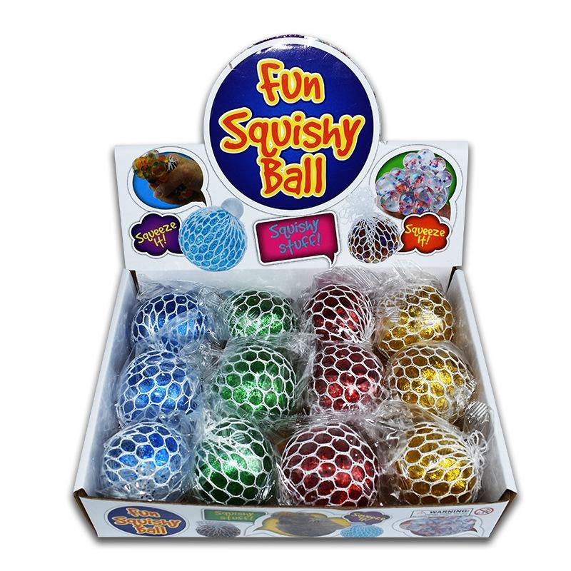 Squishy Mesh Ball Colorida Glitter – Fidget Toy
