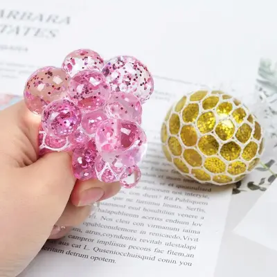 Squishy Mesh Ball Colorida Glitter – Fidget Toy