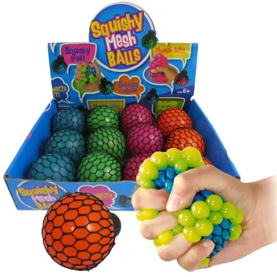 Squishy Mesh Ball Colorida Neon – Fidget Toy