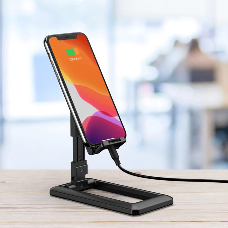 Suporte Celular Mesa Universal Portátil Pé Quadrado