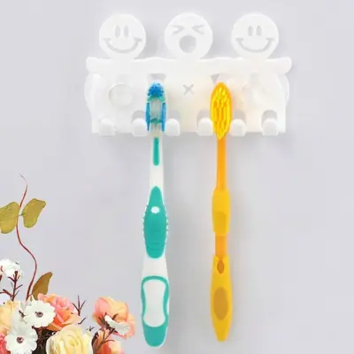 Suporte de Escova de Dente Banheiro Sem Furos Adesivo