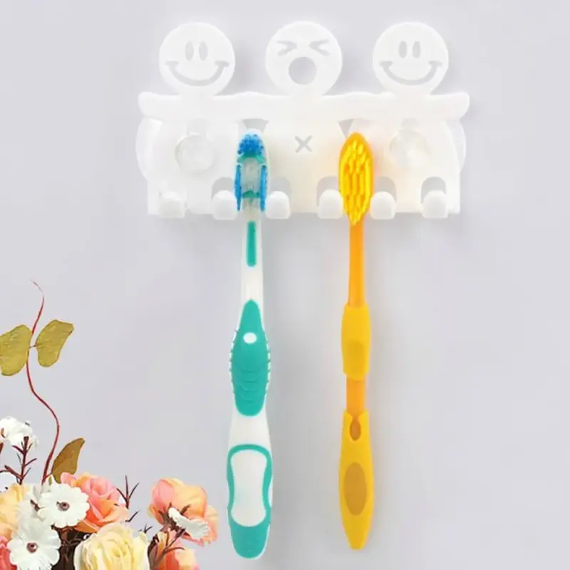 Suporte de Escova de Dente Banheiro Sem Furos Adesivo