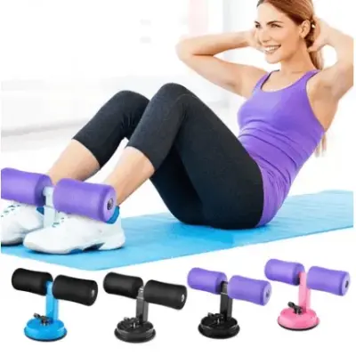 Suporte Para Abdominal Com Ventosa Apoiador De Pés Ajustável