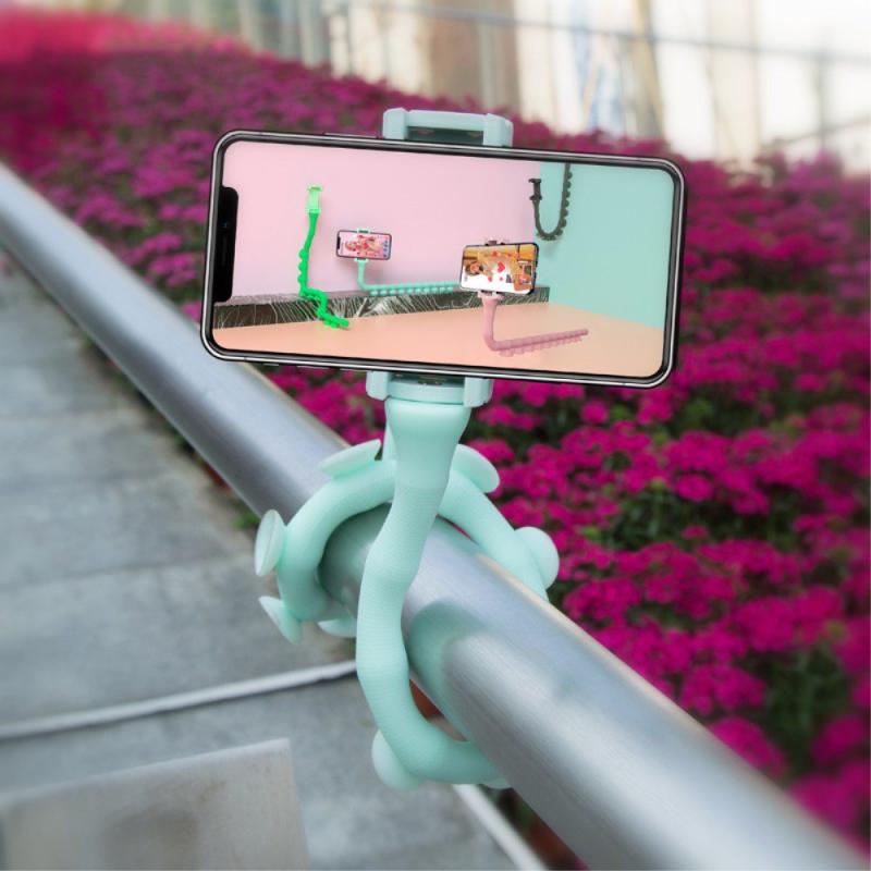 Suporte para Celular Centopeia Flexível com Ventosa Lazy Holder