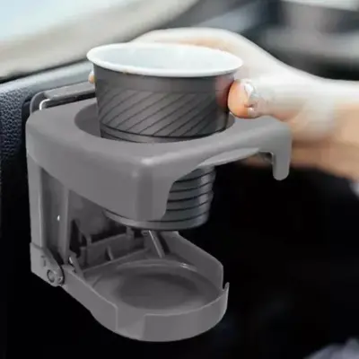 Suporte Porta Latas e Copos Veicular Retrátil