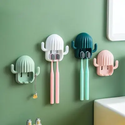 Suporte Para Escova De Dentes Decorativo Cacto