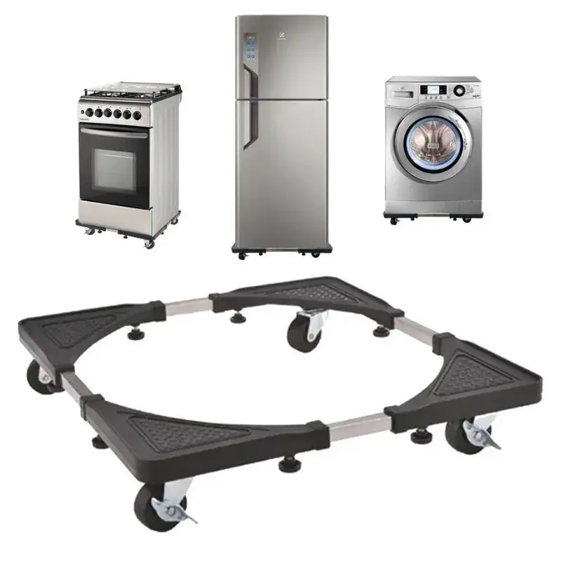 Suporte Para Geladeira Máquina De Lavar E Fogão Com Rodinhas