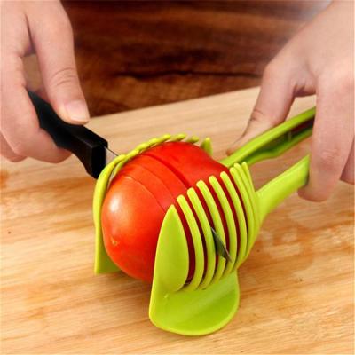 Suporte Pegador Para Fatiar Tomate, Limão, Batata e Legumes