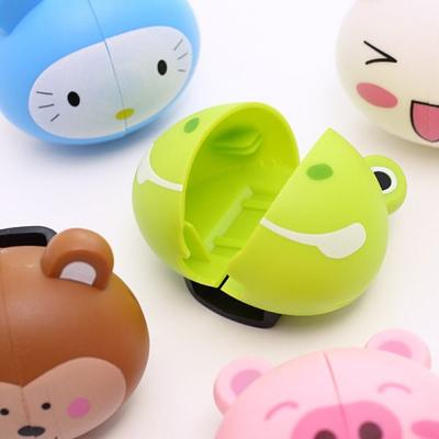 Suporte Porta Escova Dente Bichinhos Com Ventosa Infantil