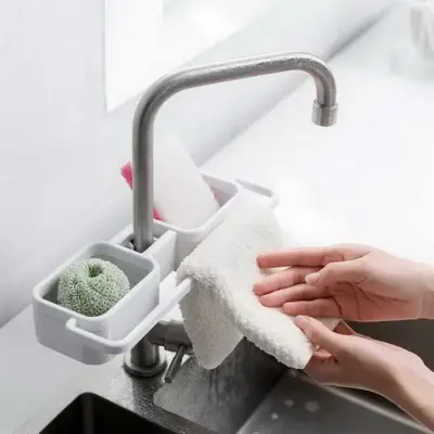 Suporte Porta Sabão Esponja e Toalhas Para Cozinha ou Banheiro