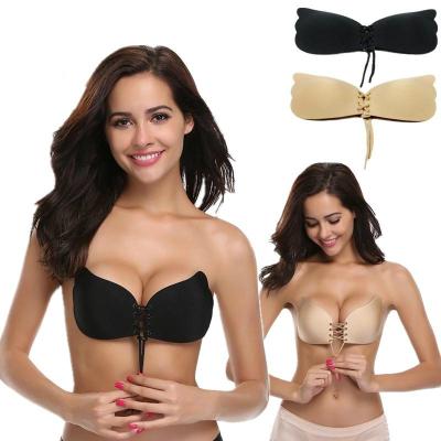 Sutia Silicone Invisível com Cordão Levanta Seio