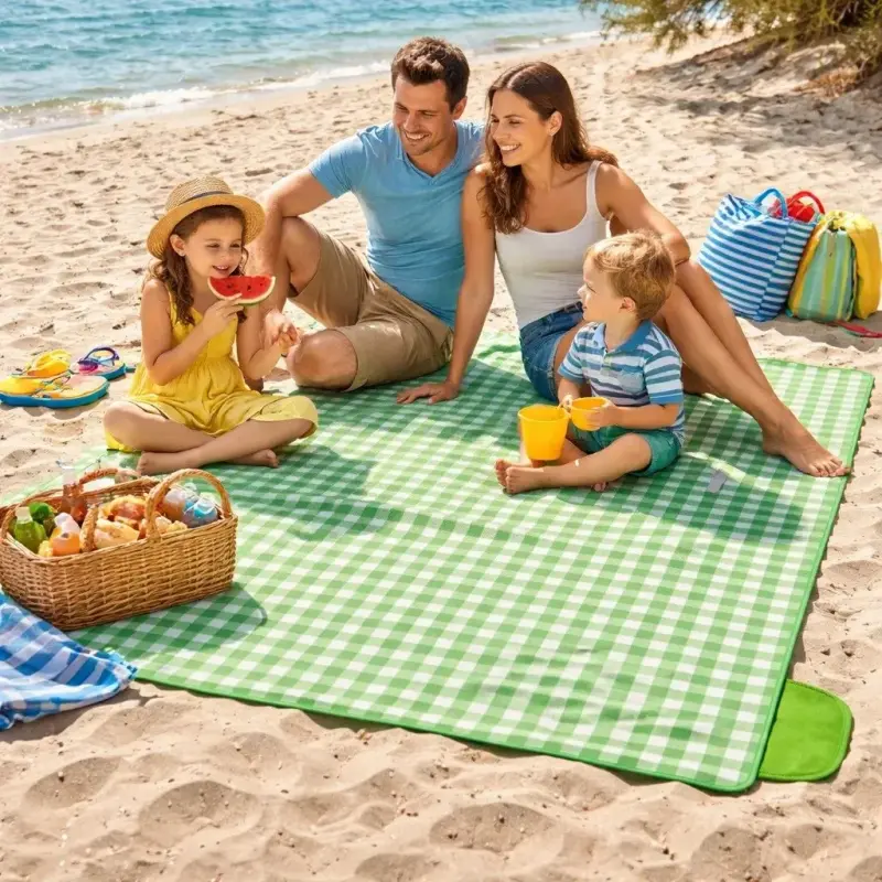 Tapete Grande para Piquenique Praia Impermeável Dobrável