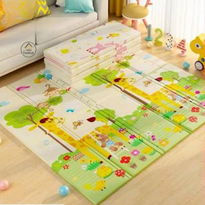 Tapete Infantil de Atividades Dobrável Dupla Face Estampa Floresta