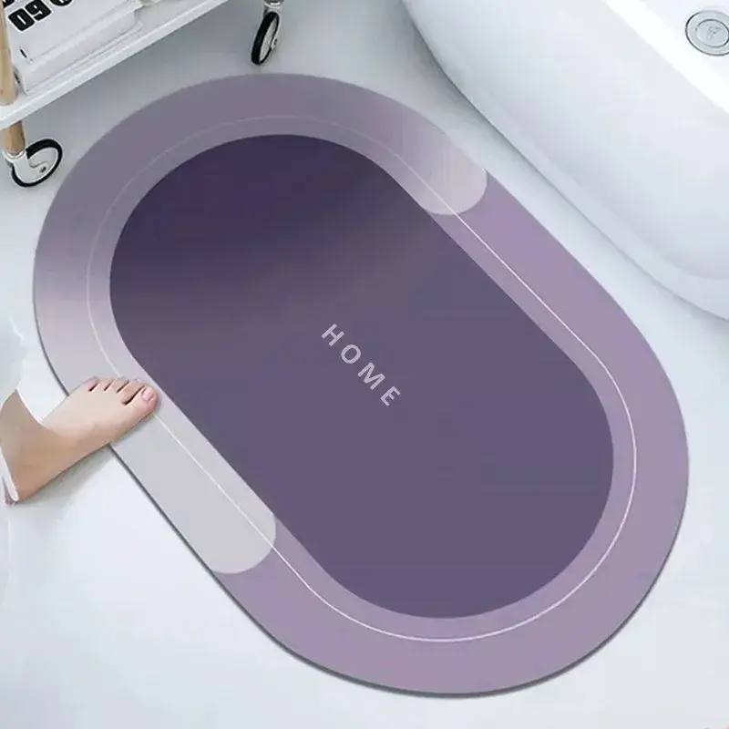 Tapete Magico Oval Antiderrapante Super Absorvente