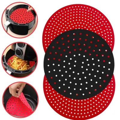 Tapete Protetor Silicone Redondo Para Air Fryer