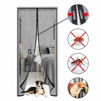 Tela Mosquiteira Magnética p/ Porta Proteção contra Insetos Magic Mesh