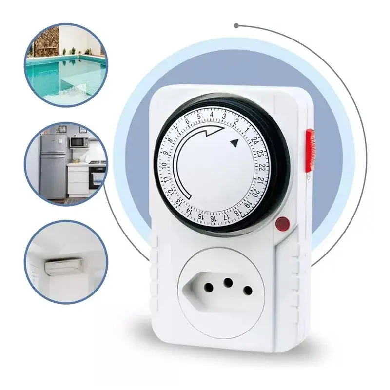 Temporizador Timer Mecanico Analógico Bivolt 110V/220V