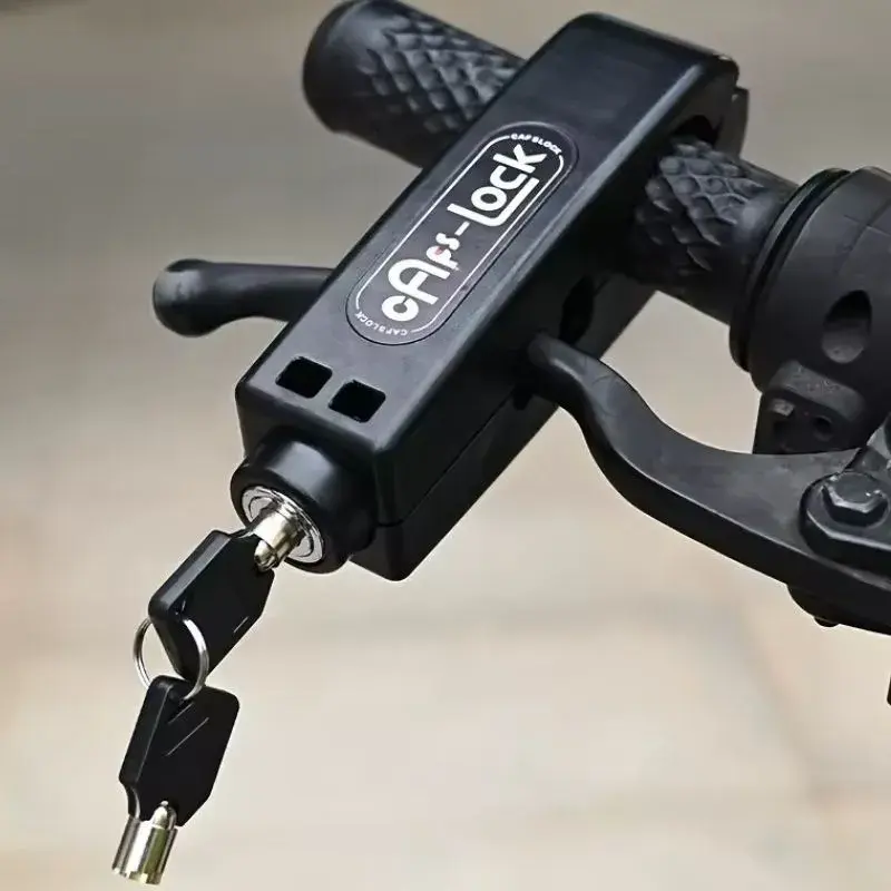 Trava Antifurto Para Moto Manete Caps Lock Universal
