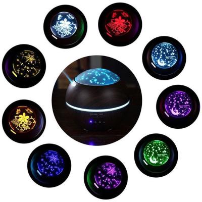 Umidificador Aromatizador Ambientes Luminária Madeira Estrela e Lua