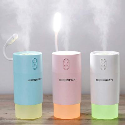 Umidificador com Luminária e Ventilador Portátil Snowflake