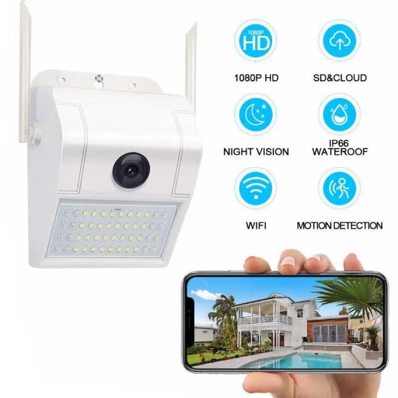 Câmera Ip Parede Externa Segurança 1080p V380 Noturna Led