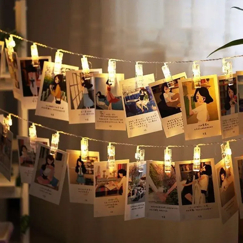 Varal Cordão De LED Decorativo Para Fotos