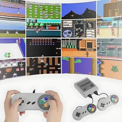 Video Game Super Mini 620 Jogos Clássicos 8 Bits com 2 Controles – Bivolt