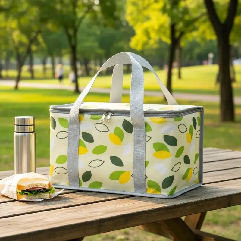 Bolsa Térmica Portátil Dobrável Impermeável para Viagem, Camping e Piquenique