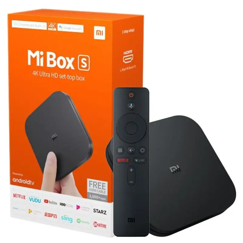 Xiaomi Mi TV Box S com Google Assistant Remoto Versão Global